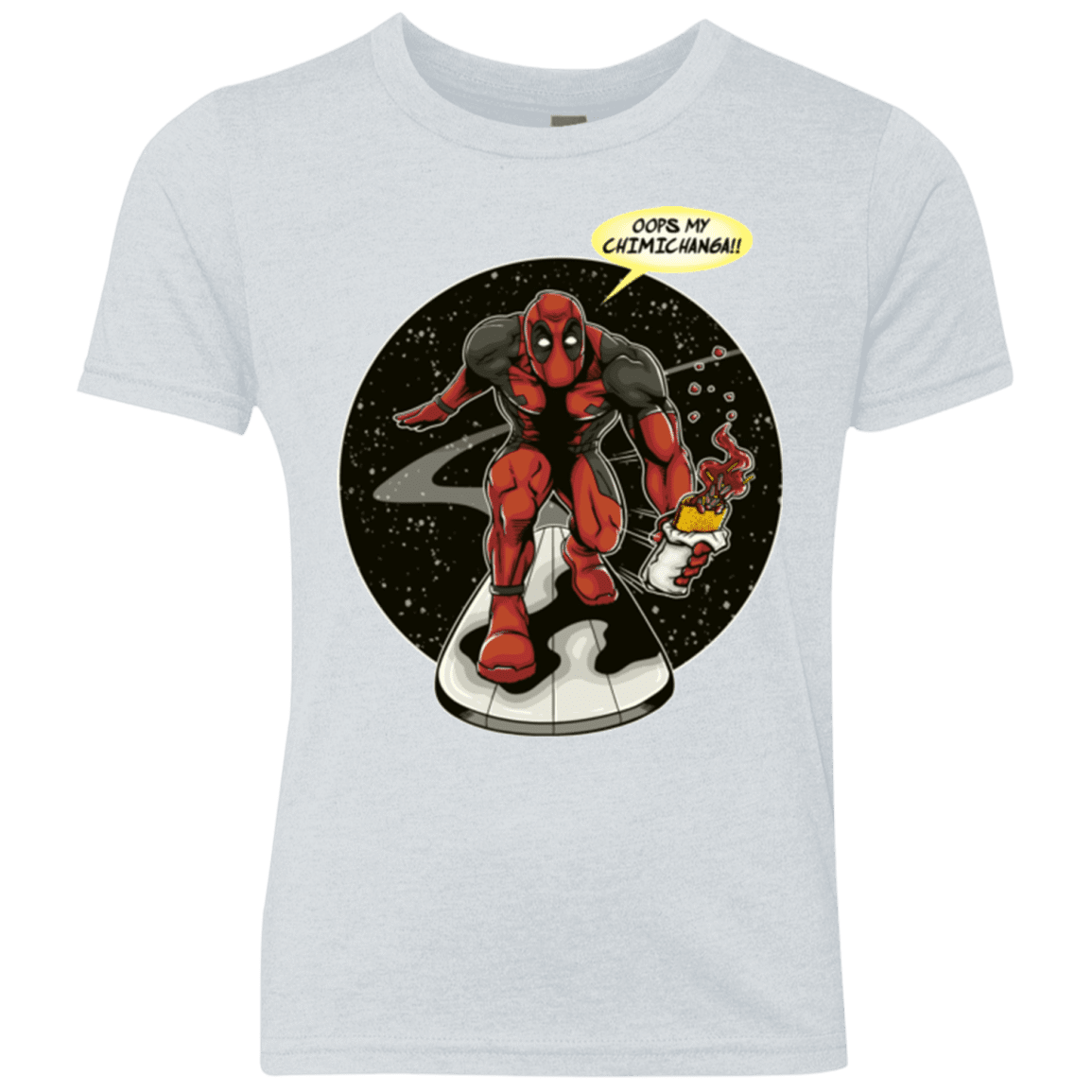 T-Shirts Heather White / YXS Chimichanga Surfer Youth Triblend T-Shirt