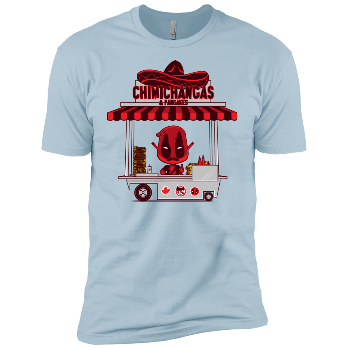 T-Shirts Light Blue / YXS CHIMICHANGAS & PANCAKES Boys Premium T-Shirt