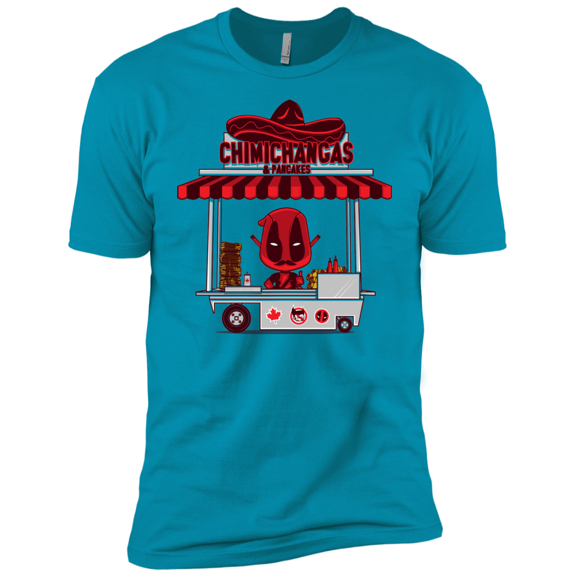 T-Shirts Turquoise / YXS CHIMICHANGAS & PANCAKES Boys Premium T-Shirt