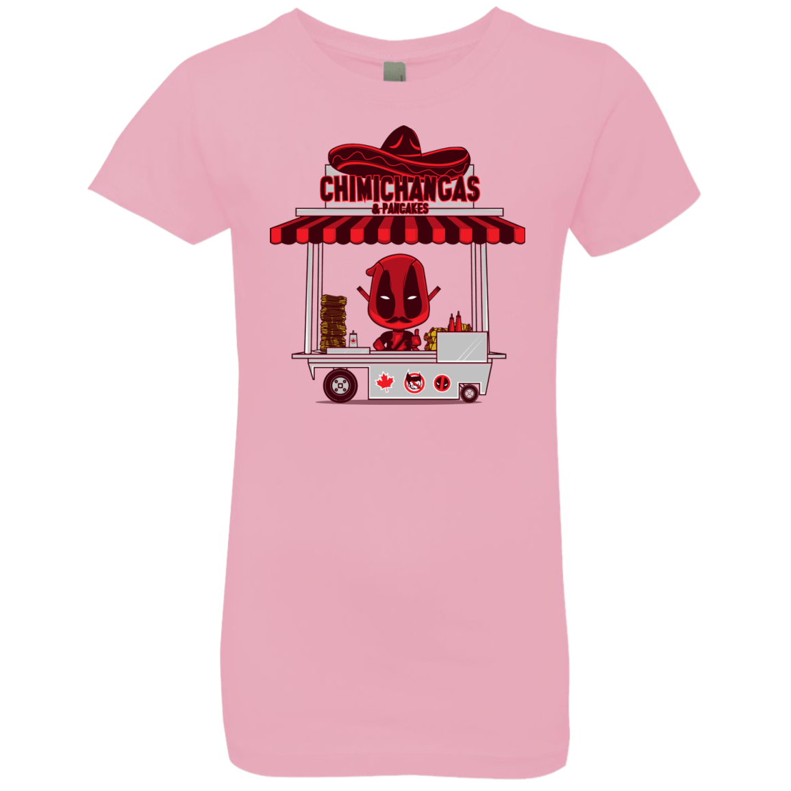 T-Shirts Light Pink / YXS CHIMICHANGAS & PANCAKES Girls Premium T-Shirt