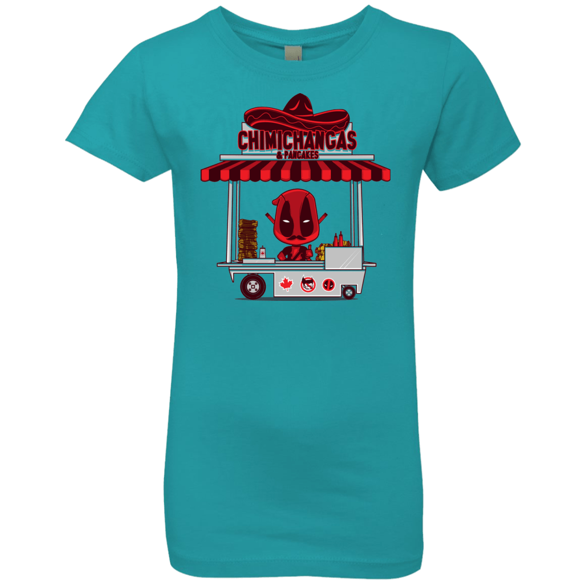 T-Shirts Tahiti Blue / YXS CHIMICHANGAS & PANCAKES Girls Premium T-Shirt