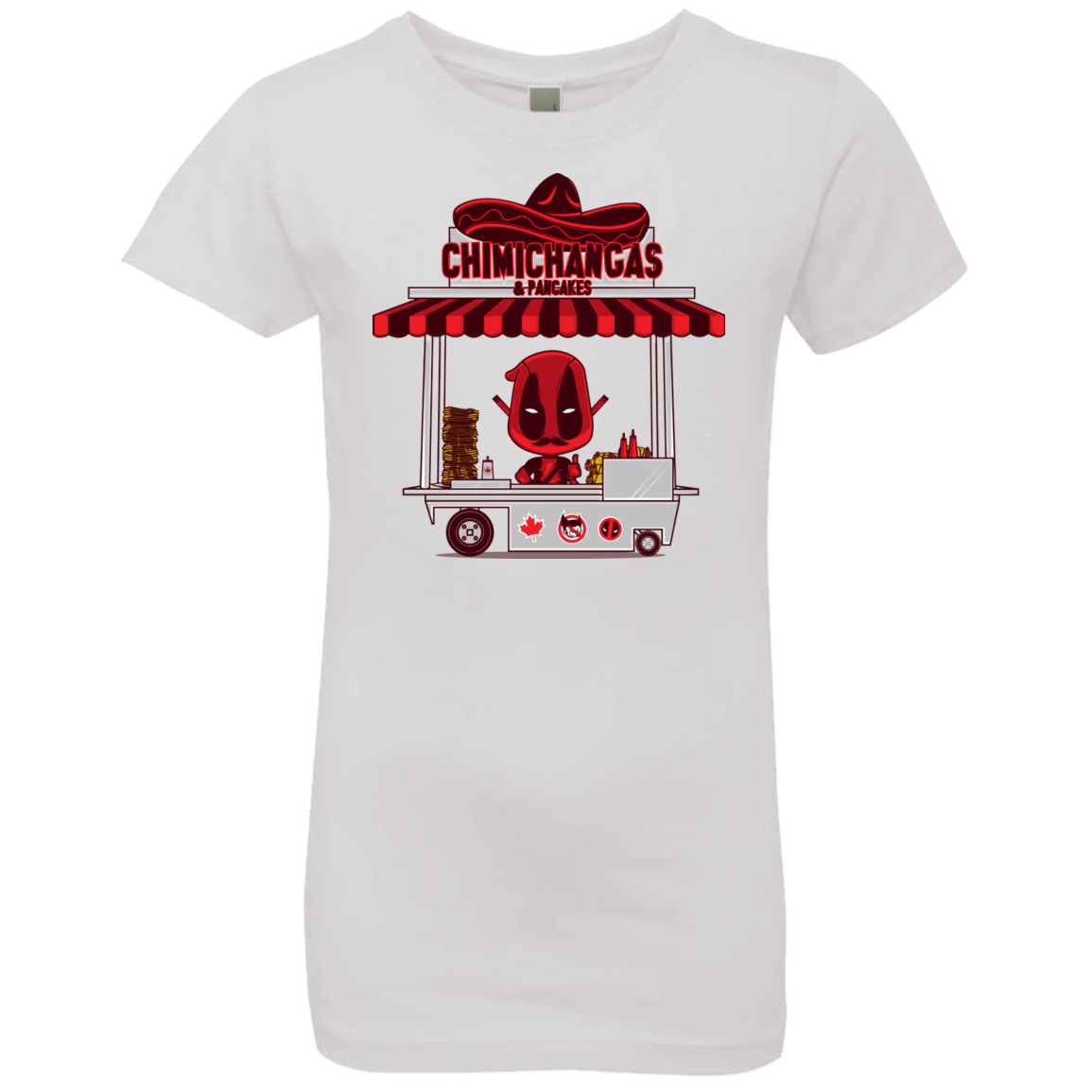 T-Shirts White / YXS CHIMICHANGAS & PANCAKES Girls Premium T-Shirt