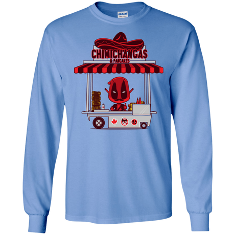 T-Shirts Carolina Blue / S CHIMICHANGAS & PANCAKES Men's Long Sleeve T-Shirt