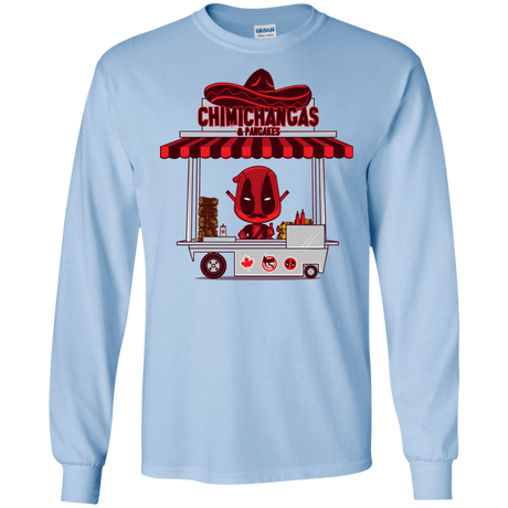 T-Shirts Light Blue / S CHIMICHANGAS & PANCAKES Men's Long Sleeve T-Shirt