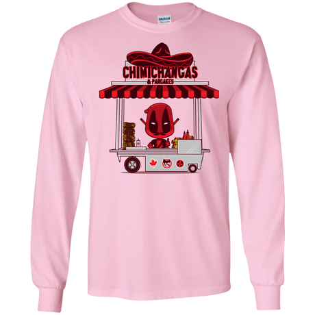 T-Shirts Light Pink / S CHIMICHANGAS & PANCAKES Men's Long Sleeve T-Shirt