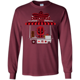 T-Shirts Maroon / S CHIMICHANGAS & PANCAKES Men's Long Sleeve T-Shirt