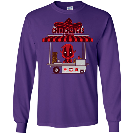 T-Shirts Purple / S CHIMICHANGAS & PANCAKES Men's Long Sleeve T-Shirt