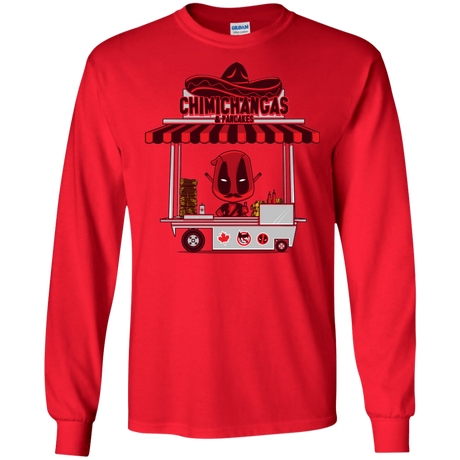 T-Shirts Red / S CHIMICHANGAS & PANCAKES Men's Long Sleeve T-Shirt