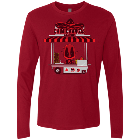 T-Shirts Cardinal / S CHIMICHANGAS & PANCAKES Men's Premium Long Sleeve
