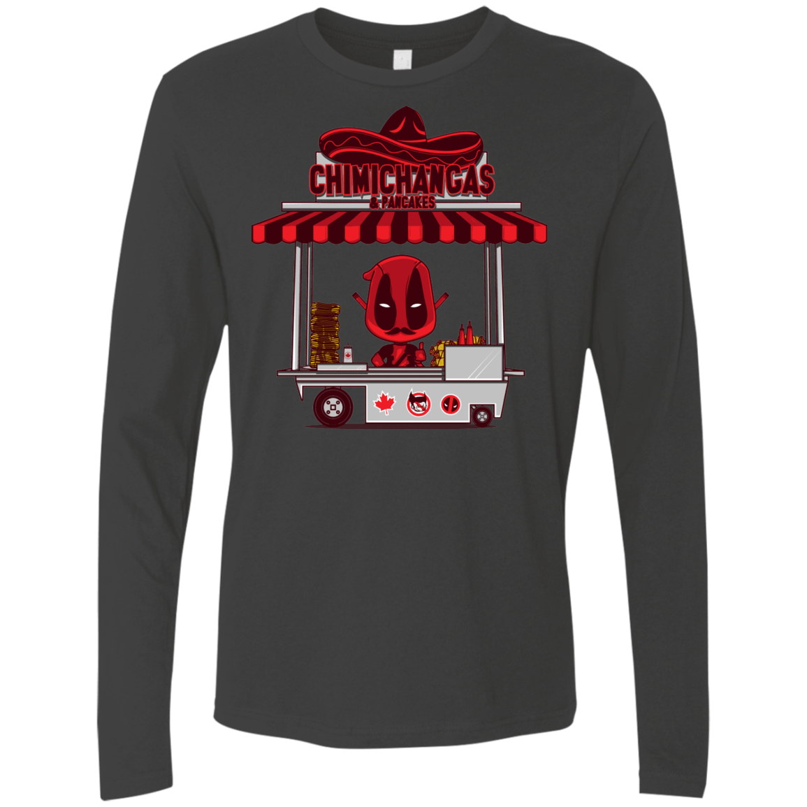 T-Shirts Heavy Metal / S CHIMICHANGAS & PANCAKES Men's Premium Long Sleeve