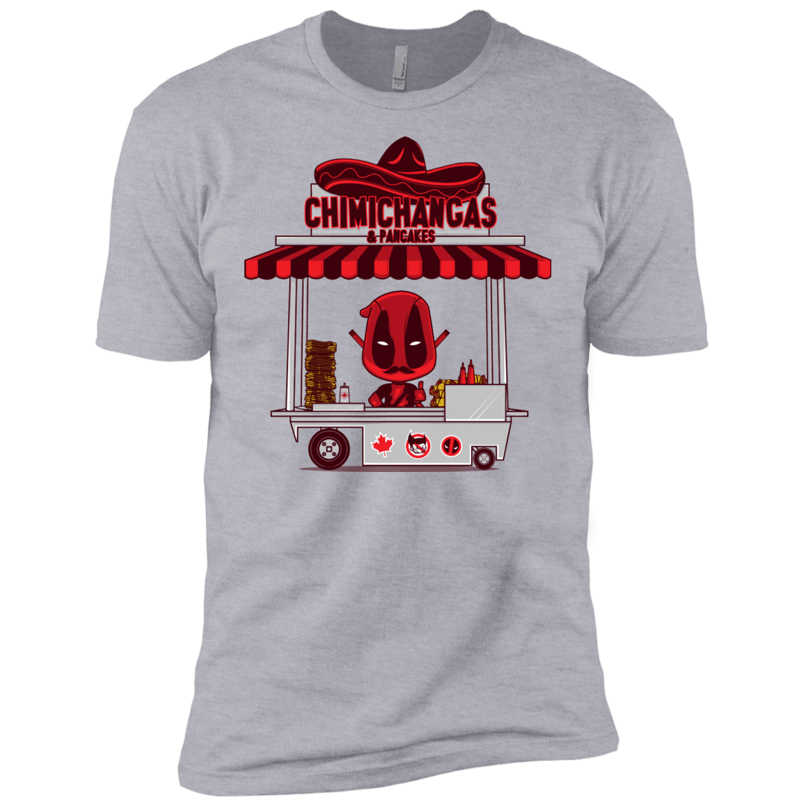 T-Shirts Heather Grey / X-Small CHIMICHANGAS & PANCAKES Men's Premium T-Shirt