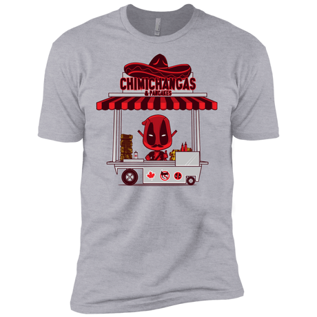 T-Shirts Heather Grey / X-Small CHIMICHANGAS & PANCAKES Men's Premium T-Shirt