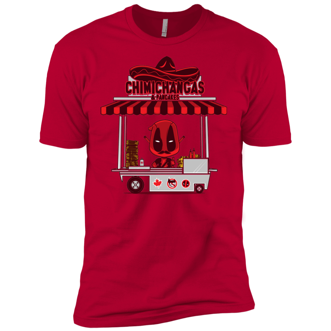 T-Shirts Red / X-Small CHIMICHANGAS & PANCAKES Men's Premium T-Shirt