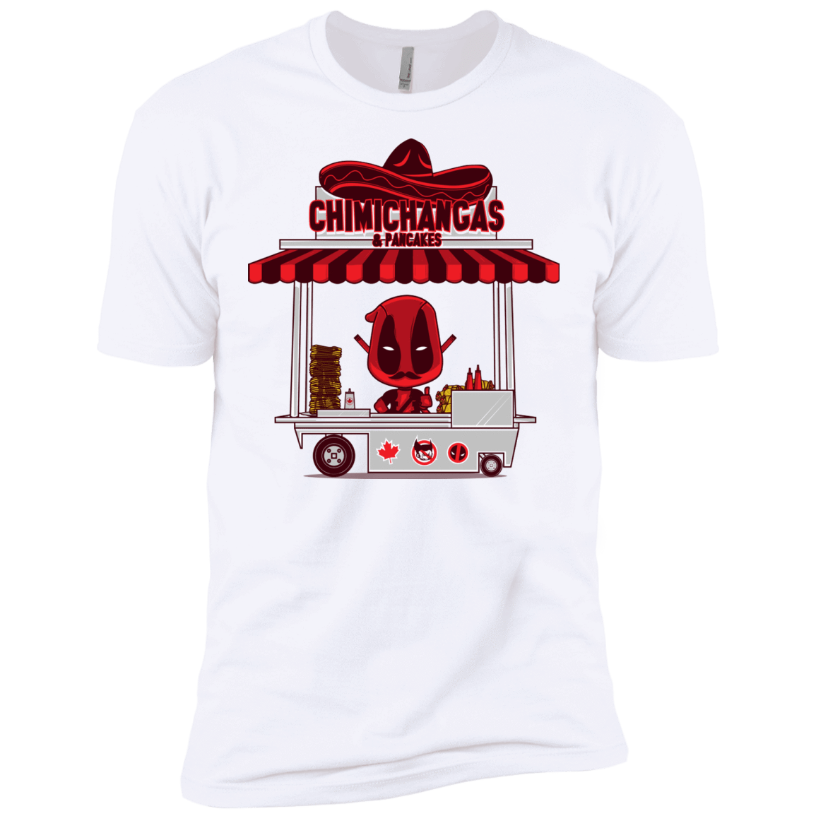 T-Shirts White / X-Small CHIMICHANGAS & PANCAKES Men's Premium T-Shirt