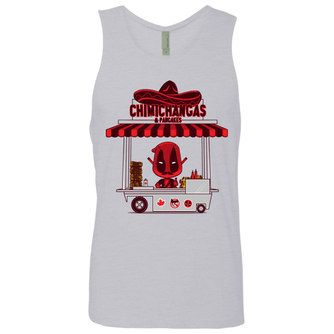 T-Shirts Heather Grey / S CHIMICHANGAS & PANCAKES Men's Premium Tank Top