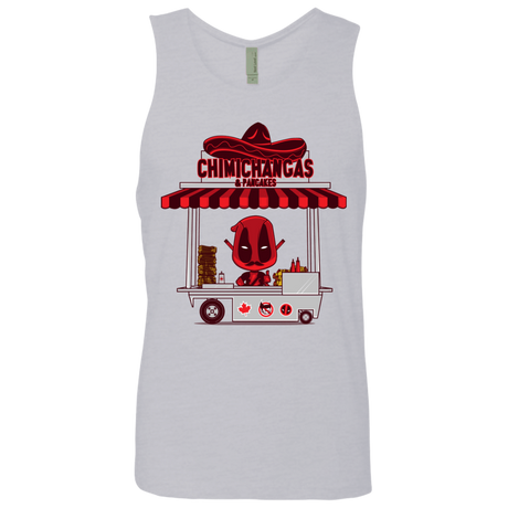 T-Shirts Heather Grey / S CHIMICHANGAS & PANCAKES Men's Premium Tank Top