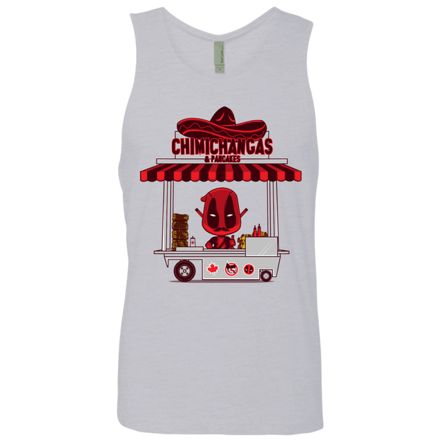 T-Shirts Heather Grey / S CHIMICHANGAS & PANCAKES Men's Premium Tank Top