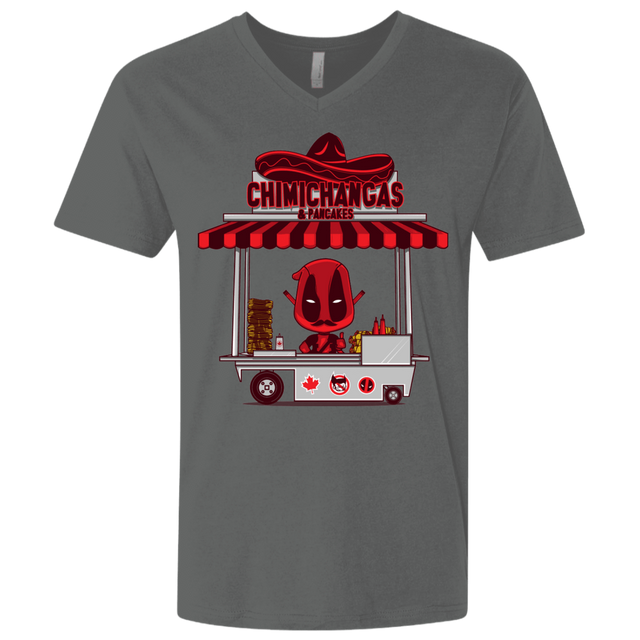 T-Shirts Heavy Metal / X-Small CHIMICHANGAS & PANCAKES Men's Premium V-Neck