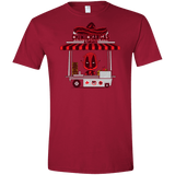 T-Shirts Cardinal Red / S CHIMICHANGAS & PANCAKES Men's Semi-Fitted Softstyle