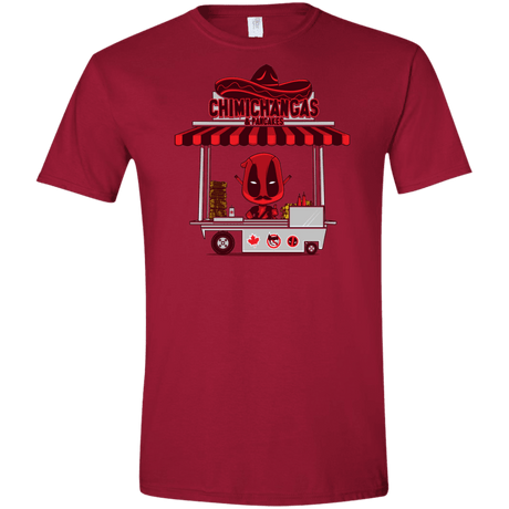 T-Shirts Cardinal Red / S CHIMICHANGAS & PANCAKES Men's Semi-Fitted Softstyle