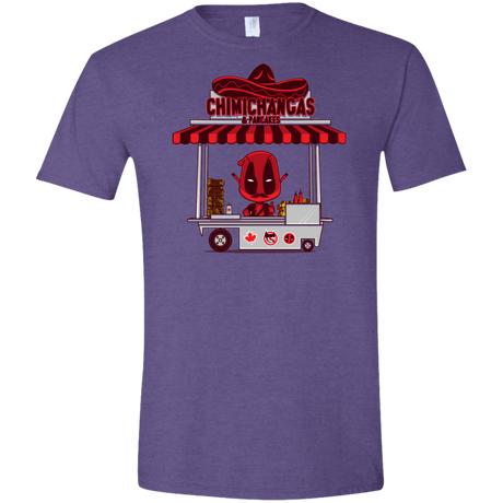 T-Shirts Heather Purple / S CHIMICHANGAS & PANCAKES Men's Semi-Fitted Softstyle
