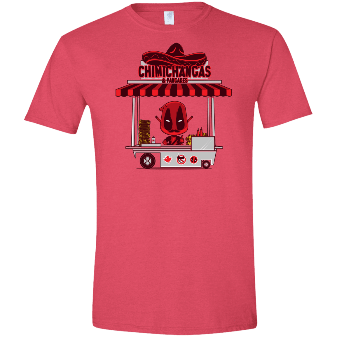 T-Shirts Heather Red / S CHIMICHANGAS & PANCAKES Men's Semi-Fitted Softstyle