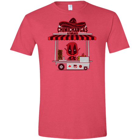 T-Shirts Heather Red / S CHIMICHANGAS & PANCAKES Men's Semi-Fitted Softstyle