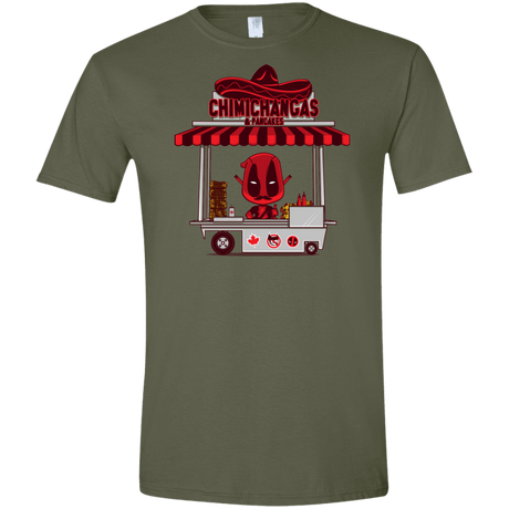 T-Shirts Military Green / S CHIMICHANGAS & PANCAKES Men's Semi-Fitted Softstyle