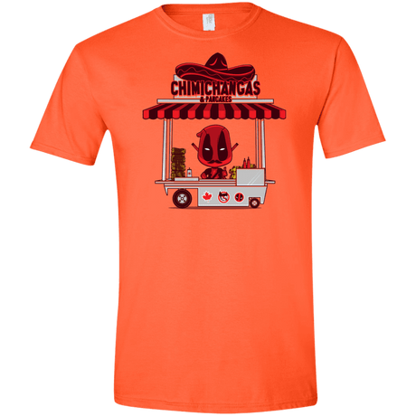 T-Shirts Orange / S CHIMICHANGAS & PANCAKES Men's Semi-Fitted Softstyle