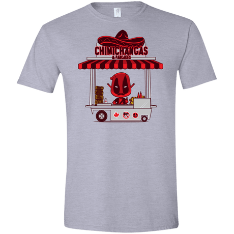 T-Shirts Sport Grey / X-Small CHIMICHANGAS & PANCAKES Men's Semi-Fitted Softstyle