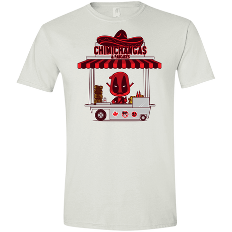 T-Shirts White / X-Small CHIMICHANGAS & PANCAKES Men's Semi-Fitted Softstyle