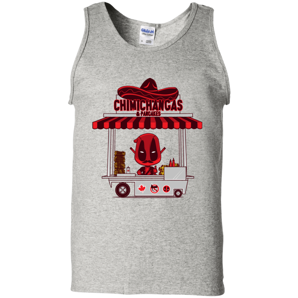 T-Shirts Ash / S CHIMICHANGAS & PANCAKES Men's Tank Top