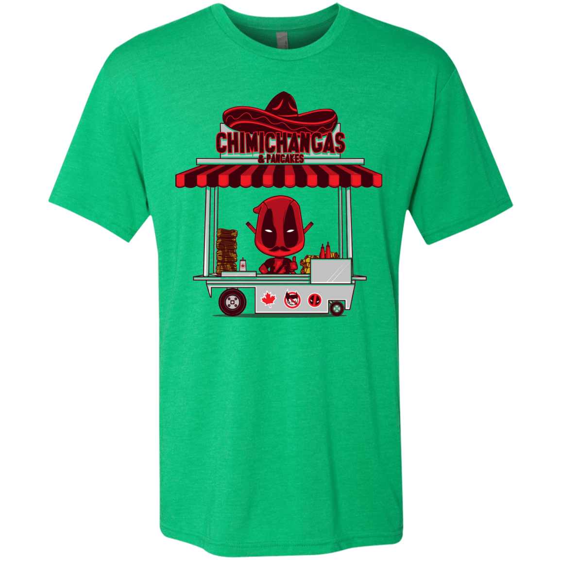 T-Shirts Envy / S CHIMICHANGAS & PANCAKES Men's Triblend T-Shirt