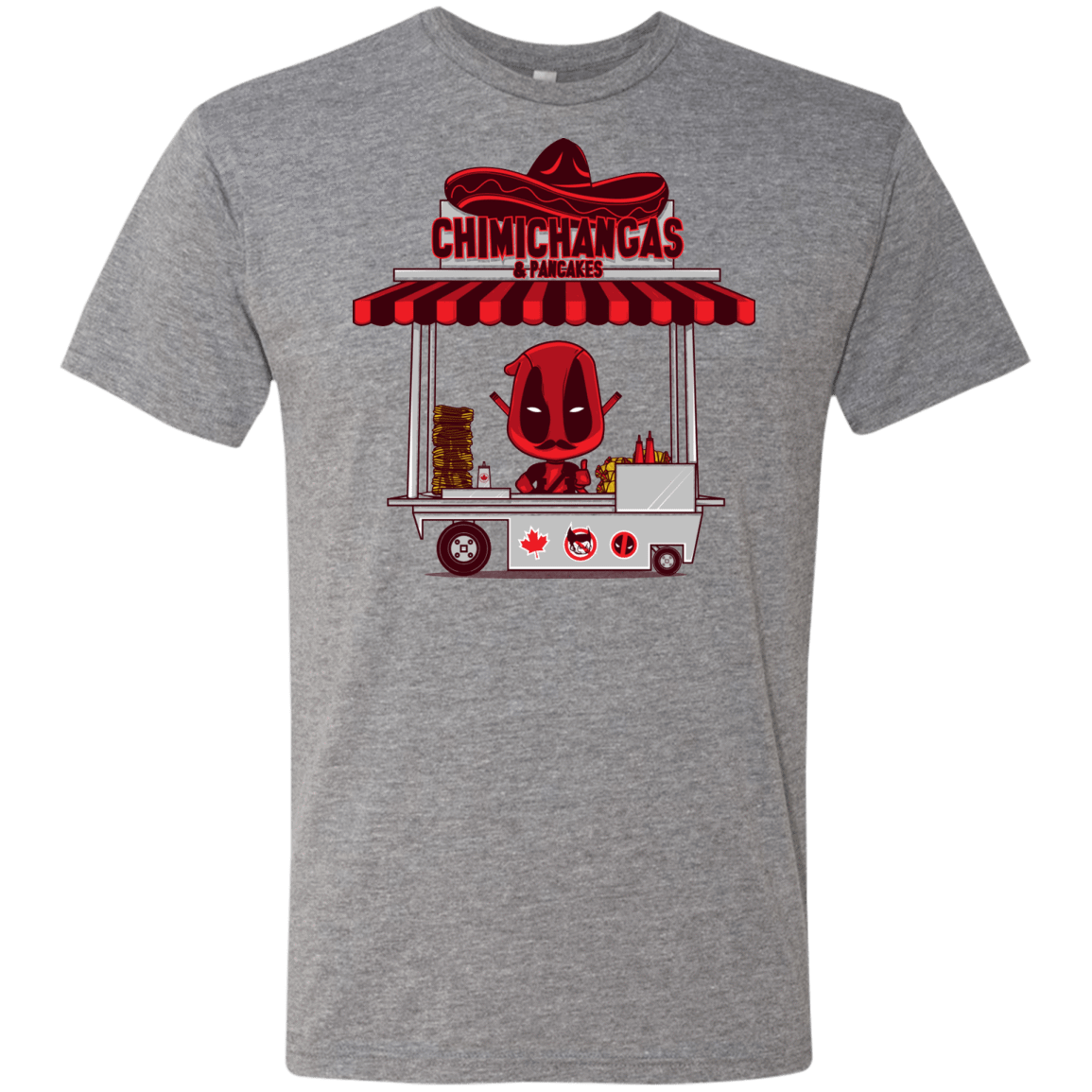 T-Shirts Premium Heather / S CHIMICHANGAS & PANCAKES Men's Triblend T-Shirt