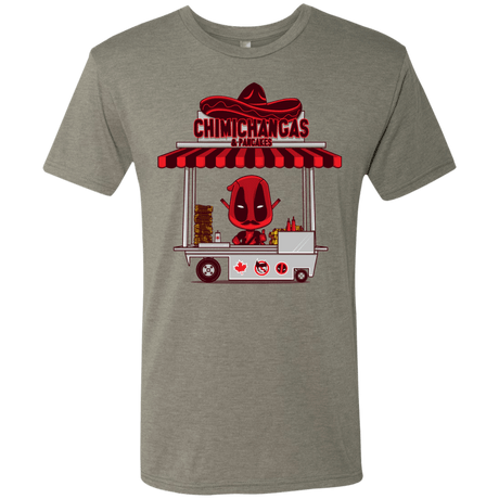 T-Shirts Venetian Grey / S CHIMICHANGAS & PANCAKES Men's Triblend T-Shirt