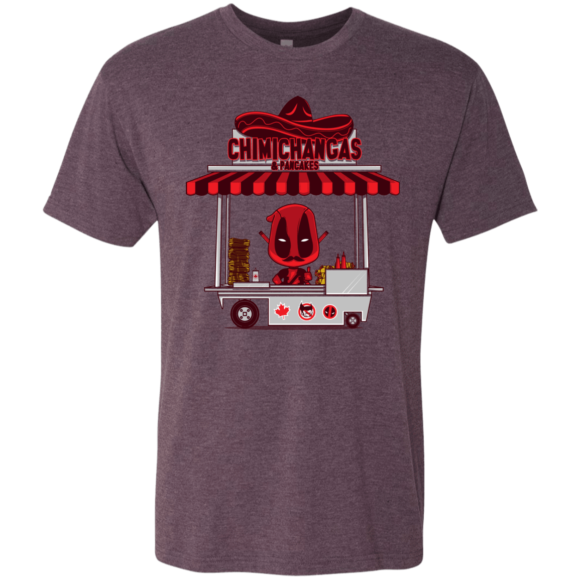 T-Shirts Vintage Purple / S CHIMICHANGAS & PANCAKES Men's Triblend T-Shirt