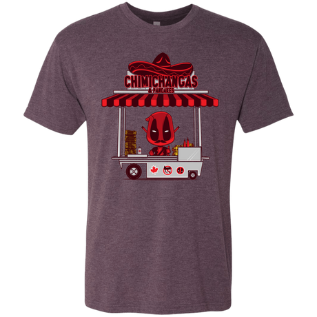 T-Shirts Vintage Purple / S CHIMICHANGAS & PANCAKES Men's Triblend T-Shirt