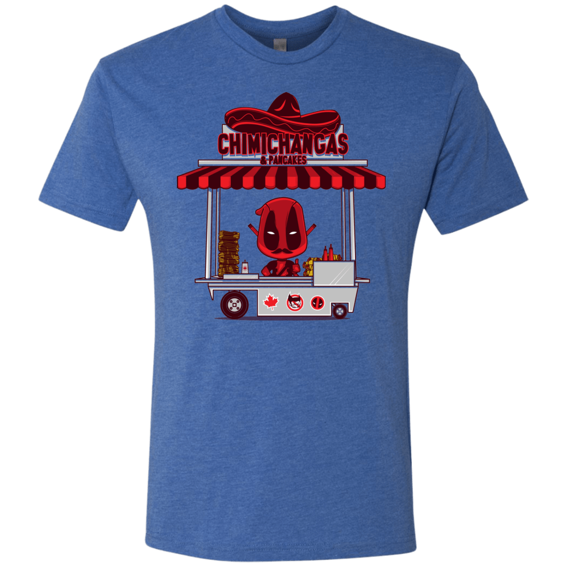 T-Shirts Vintage Royal / S CHIMICHANGAS & PANCAKES Men's Triblend T-Shirt