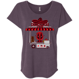 T-Shirts Vintage Purple / X-Small CHIMICHANGAS & PANCAKES Triblend Dolman Sleeve