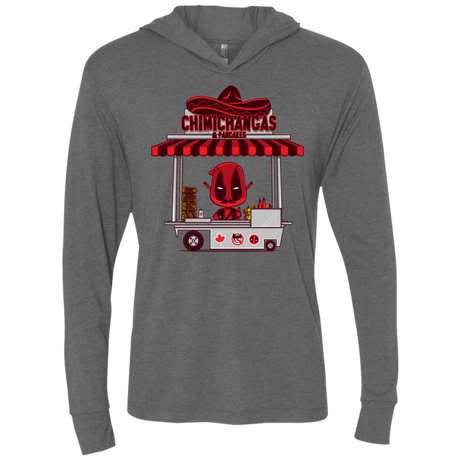 T-Shirts Premium Heather / X-Small CHIMICHANGAS & PANCAKES Triblend Long Sleeve Hoodie Tee