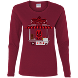 T-Shirts Cardinal / S CHIMICHANGAS & PANCAKES Women's Long Sleeve T-Shirt