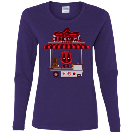 T-Shirts Purple / S CHIMICHANGAS & PANCAKES Women's Long Sleeve T-Shirt