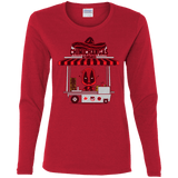 T-Shirts Red / S CHIMICHANGAS & PANCAKES Women's Long Sleeve T-Shirt