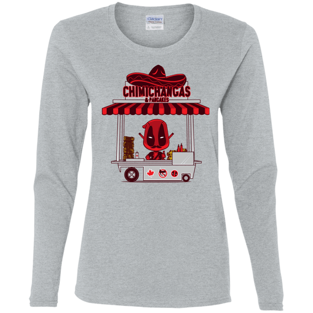 T-Shirts Sport Grey / S CHIMICHANGAS & PANCAKES Women's Long Sleeve T-Shirt