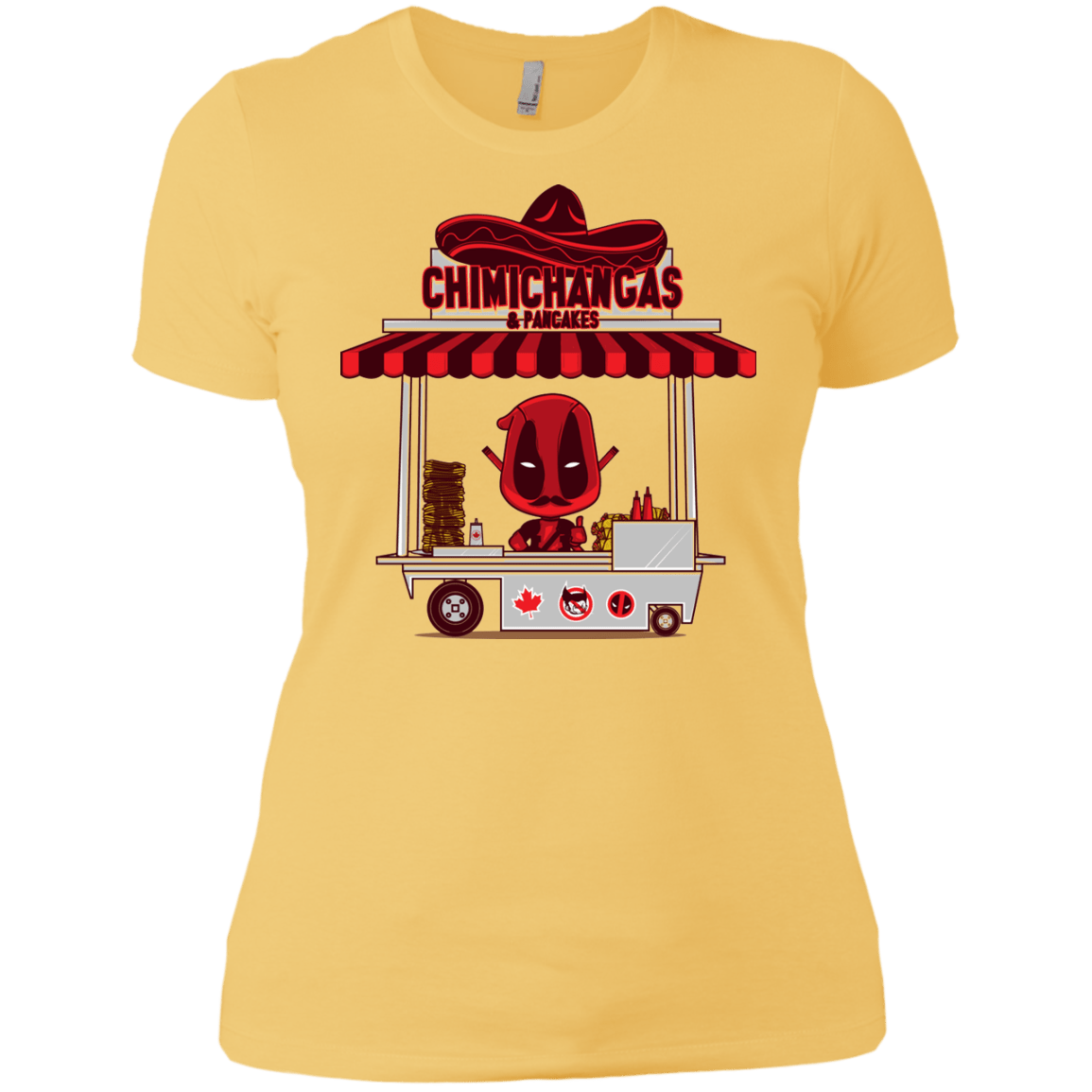 T-Shirts Banana Cream/ / X-Small CHIMICHANGAS & PANCAKES Women's Premium T-Shirt