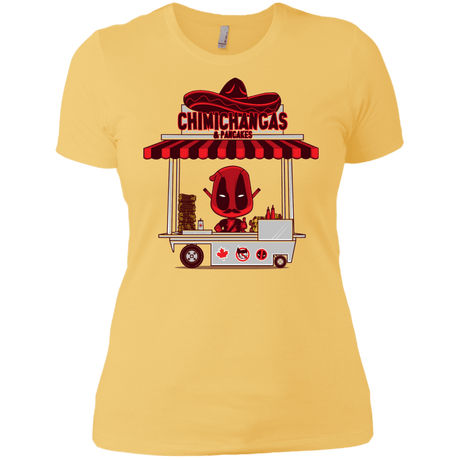 T-Shirts Banana Cream/ / X-Small CHIMICHANGAS & PANCAKES Women's Premium T-Shirt