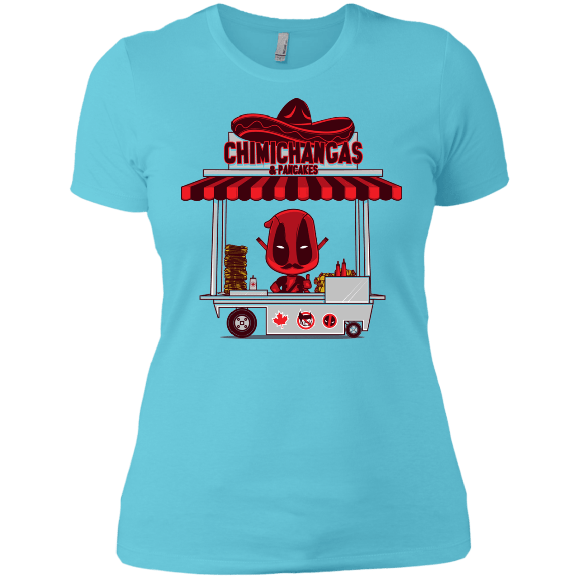 T-Shirts Cancun / X-Small CHIMICHANGAS & PANCAKES Women's Premium T-Shirt