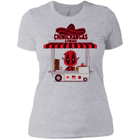 T-Shirts Heather Grey / X-Small CHIMICHANGAS & PANCAKES Women's Premium T-Shirt