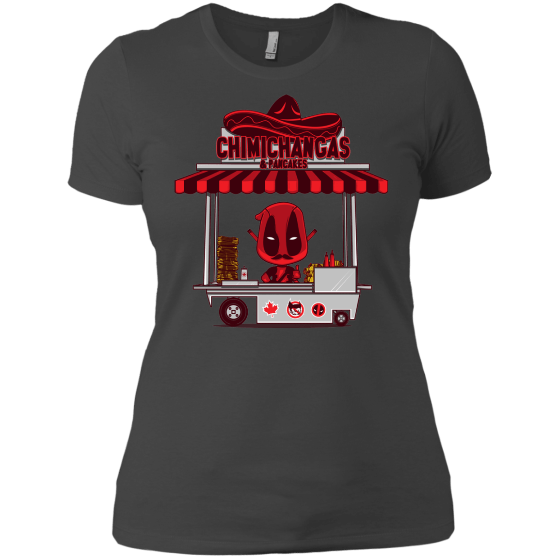 T-Shirts Heavy Metal / X-Small CHIMICHANGAS & PANCAKES Women's Premium T-Shirt