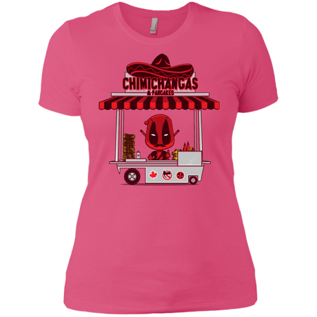 T-Shirts Hot Pink / X-Small CHIMICHANGAS & PANCAKES Women's Premium T-Shirt